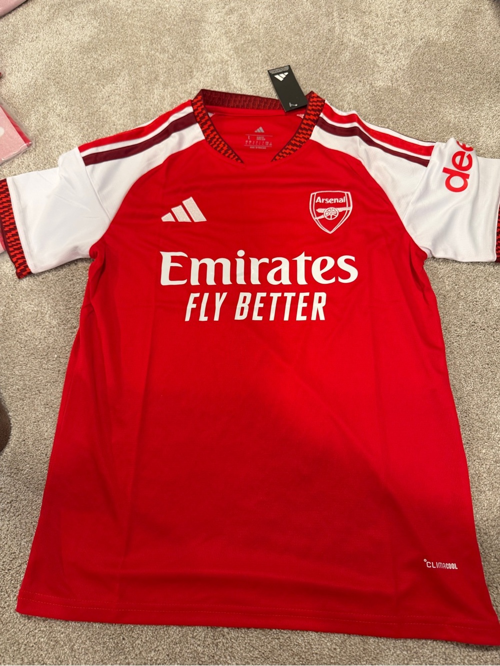 Adidas Arsenal men’s' 26/27 home soccer jersey slim fit kit